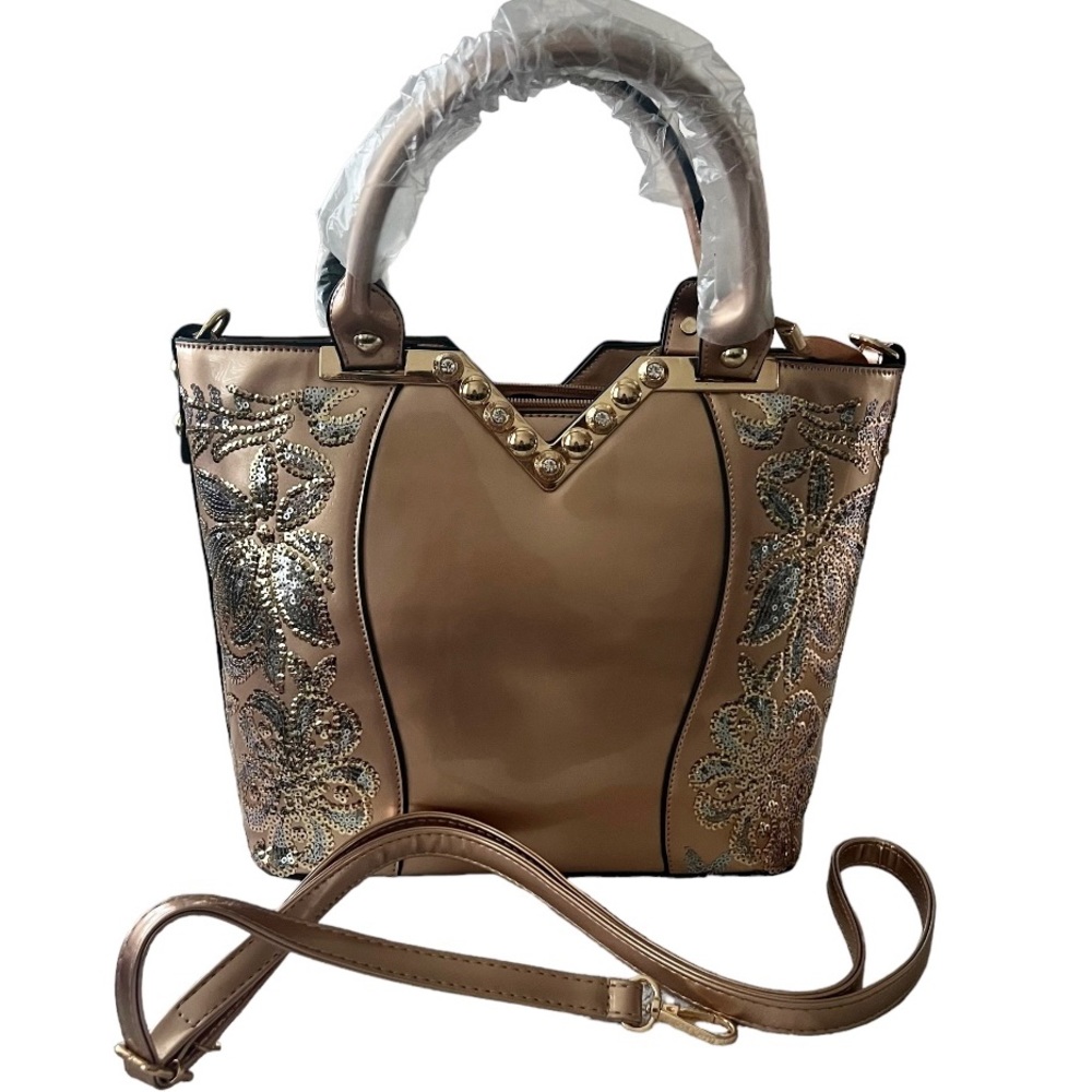 Women’s Sequin Bling Tote Crossbody Bag
